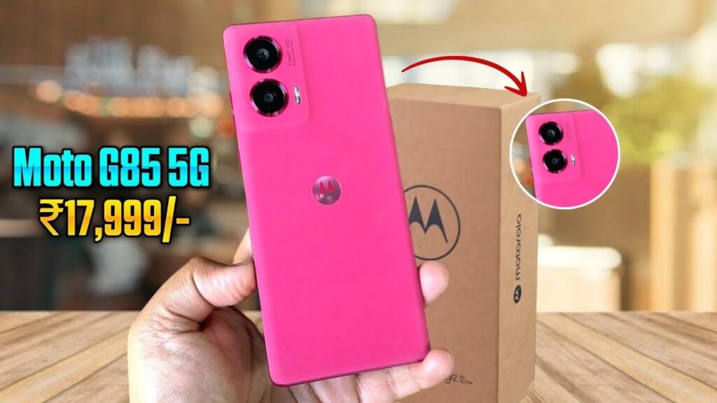 Motorola Moto G85 5G con cámara de 250MP, pantalla OLED de 6.7'' y batería de 7000mAh con carga rápida de 100W