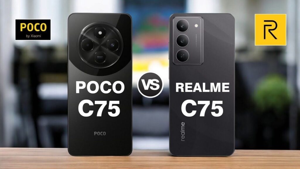 Comparativa POCO C75 y realme C75: dos móviles económicos cara a cara